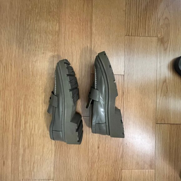 ZARA Platform Chunky Loafers Tan/Mushroom Size 38(7.5) - Picture 3 of 7